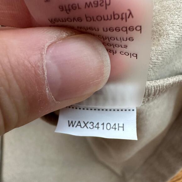 Calia High Turtleneck Long Sleeve Neutral Beige Top - Picture 6 of 9